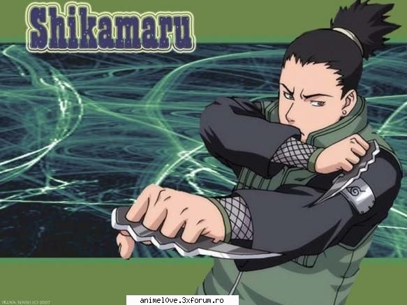 shikamaru nara este unul dintre membrii echipei 10. khishimoto a ca 